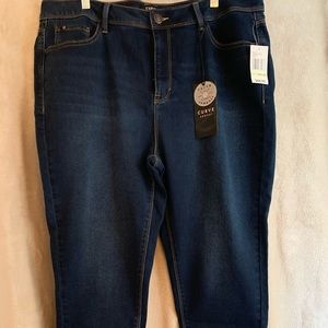 Curve appeal skinny jeans.